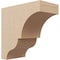 Ekena Millwork 4"W x 8"D x 8"H Classic Asheboro Rough Cedar Woodgrain TimberThane Corbel, Primed Tan CORUR04X08X08ASHRCPR - alternate 1